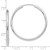 Leslie's 10KT Gold  White Gold Polished Endless 2mm Hoop Earrings LE2551 Leslie's 10KT Gold  White Gold Polished Endless 2mm Hoop Earrings LE2551