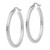 Leslie's 14KT Gold  White Gold 2mm Square Tube Hoop Earrings LE2472R