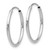 Leslie's 14KT Gold  White Gold 1.2mm Polished Endless Hoop Earrings 10XF590EW