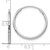 Leslie's 14KT Gold  White Gold 1.2mm Polished Endless Hoop Earrings 10XF590EW