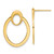 Leslie's 14KT Gold  Polished Oval Drop Post Earrings LE2297