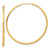 Leslie's 14KT Gold  Diamond-cut Endless Hoop Earrings EM3849-RU-030-WA