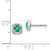 Diamond & Gemstone Square Halo Earrings EM8556-037-WA