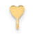 14KT Gold y 3.5mm Heart w/Ring Post Earring Mounting YG5136-1