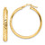 14KT Gold  Polished Diamond Cut Hoop Earrings YE1962