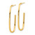 14KT Gold  Polished J-Hoop Earrings YE2104