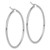 Leslie's 10KT Gold  White Gold Polished Hinged Hoop Earrings LE2206W Leslie's 10KT Gold  White Gold Polished Hinged Hoop Earrings LE2206W