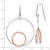 Leslie's Sterling Silver Rh-p Rose-tone Polished Dangle Earrings TF1970W