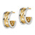 Chisel Stainless Steel Polished Yellow IP-plated Post Hoop Earrings EM7139-BTQ-063-YA
