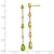 14KT Gold  Peridot and White Topaz Dangle Earrings EM7253-EM-025-WA