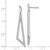 14KT Gold  White Gold Diamond Triangle Post Earrings XNE45W/R