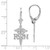 14KT Gold  White Gold RN Caduceus Leverback Earrings 10TE636 14KT Gold  White Gold RN Caduceus Leverback Earrings 10TE636