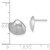 14KT Gold  White Gold Clam Shell Post Earrings 10TC614