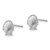 14KT Gold  White Gold Scallop Shell Post Earrings TF528W