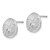 14KT Gold  White Gold Sand Dollar Post Earrings TE673