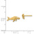 14KT Gold  Whale Post Earrings TE709