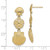 14KT Gold  Scallop, Sand Dollar,,Scallop Dangle Earrings TE825