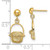 14KT Gold  Nantucket Basket Earrings TE743
