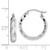 14KT Gold  White Gold Diamond-cut Hoop Earrings TF1564