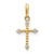 14KT  cubic zirconia  Children's Cross Pendant 14KT  cubic zirconia  Children's Cross Pendant