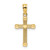 14KT  Textured w/ Center Heart Small Cross Charm 14KT  Textured w/ Center Heart Small Cross Charm