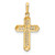 14KT  Cross cubic zirconia  Pendant