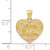14KT  Two-tone LITTLE SISTER Heart Pendant