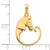14KT  Horse Pendant