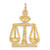 14KT  Scales Of Justice Charm