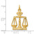 14KT  Scales Of Justice Charm