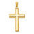 14KT  W/Rhodium Reversible Yellow/White Cross Pendant 14KT  W/Rhodium Reversible Yellow/White Cross Pendant