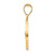 14KT  Polished and Satin St Jude Thaddeus Medal Hollow Pendant