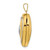 14KT  Two-tone w/ White Rhodium Heart w/Key Charm Inside Heart Locket