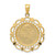 14KT  Gold Polished / Satin Saint Michael Medal Pendant
