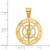 14KT  Nautical Compass with Moveable Needle Charm