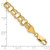 14KT  7.5mm Solid Double Link 7 inch Charm Bracelet