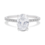 14kt White Gold Diamond Engagement Setting  for an Oval Diamond 1.20 CTW  14kt White Gold Diamond Engagement Setting  for an Oval Diamond 1.20 CTW