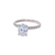 14kt White Gold Diamond Engagement Setting  for an Oval Diamond 0.75 CTW 