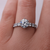 14kt White Gold Diamond 6 prong Engagement Setting  1.00 CTW 