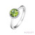 Lafonn August Birthstone Ring in sterling silver bonded with platinum
