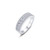 Lafonn Love's Path Wedding Band in sterling silver bonded with platinum