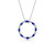 Lafonn Fancy Lab-Grown Sapphire Open Circle Necklace