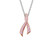Lafonn Pink Ribbon Pendant Necklace