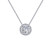 Lafonn 0.62 CTW Round Halo Necklace