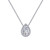 Lafonn Pear-Shaped Halo Necklace