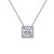 Lafonn Princess-Cut Halo Necklace