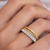 14kt Yellow Gold Crossover Diamond Band  1.20 CTW 