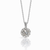 14KT White Gold Diamond Halo Necklace 1.07 CTW