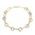 MB0110 - Circlet Paperclip Lab-Created Diamond Bracelet