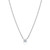 MN0115W - Essentials Small Solitaire Lab-Created Diamond Necklace
